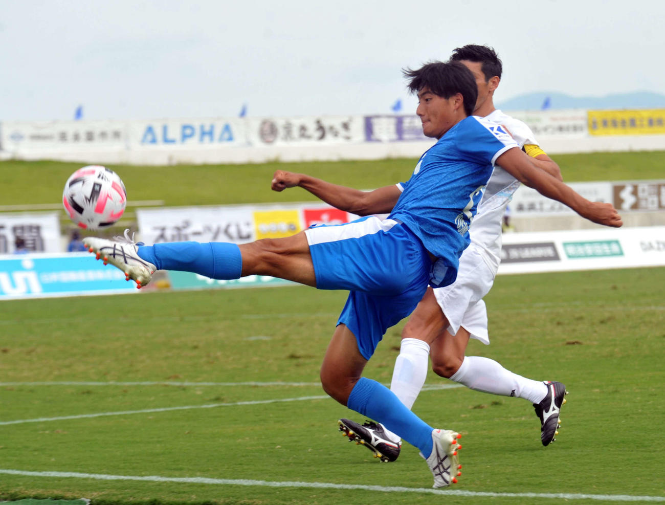 2試合連続得点を決めた沼津FW今村