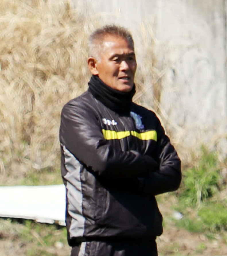 藤枝MYFC石崎信弘監督（2019年3月撮影）