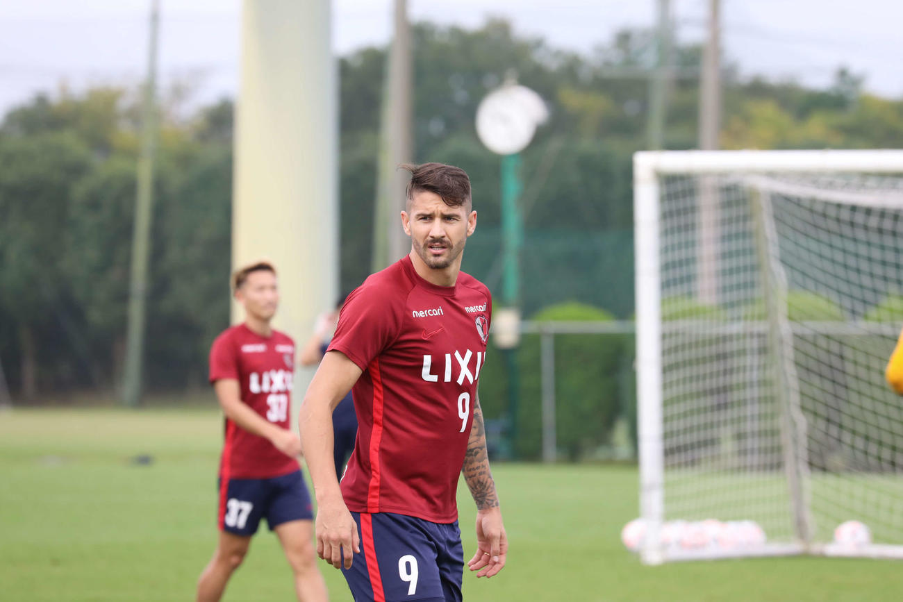 練習中の鹿島FWエヴェラウド（C）KASHIMA　ANTLERS