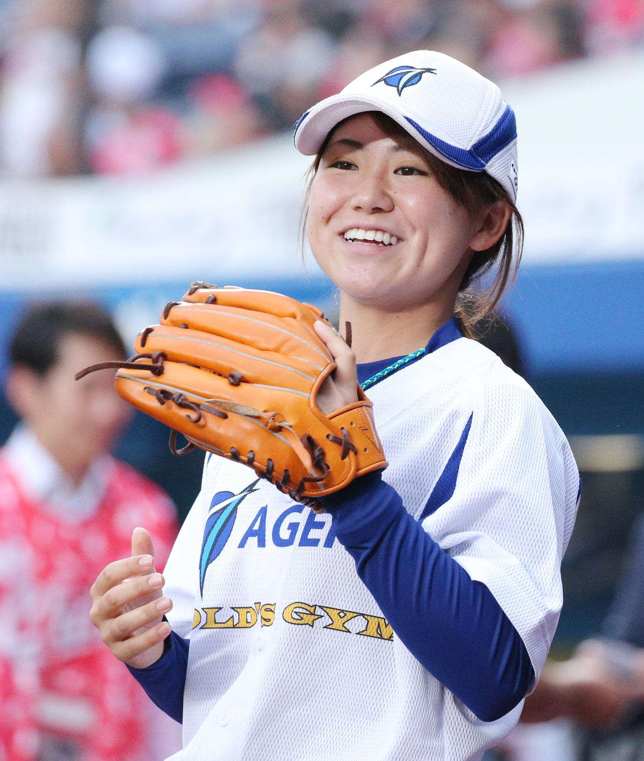 エイジェック女子硬式野球部の吉田えり監督（2018年6月14日撮影）