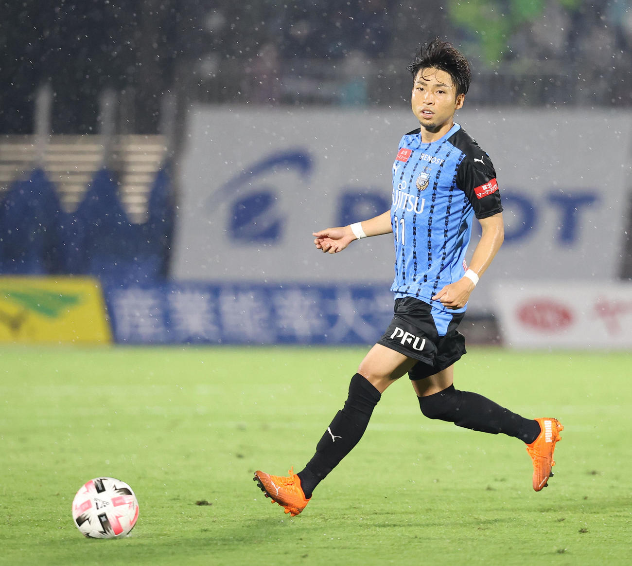 川崎F・FW小林悠（2020年9月27日撮影）
