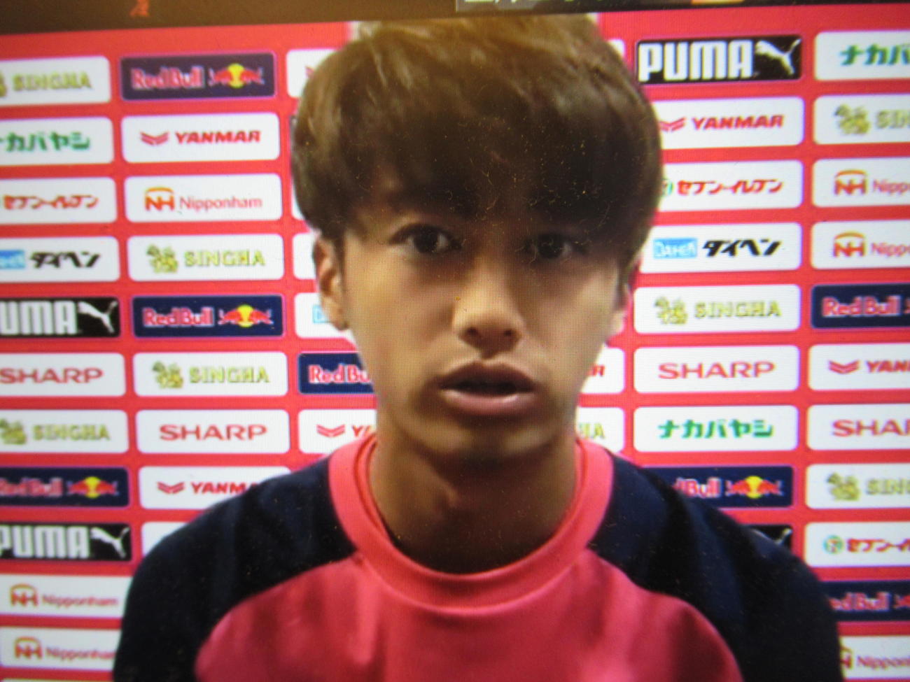 リモートでの取材に応じるC大阪MF西川（C）CEREZO　OSAKA