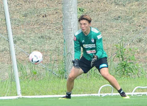 J2新潟GK藤田和輝（2020年8月5日撮影）