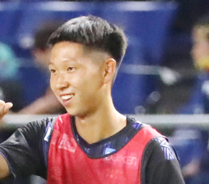 G大阪FW唐山翔自（2020年9月23日撮影）