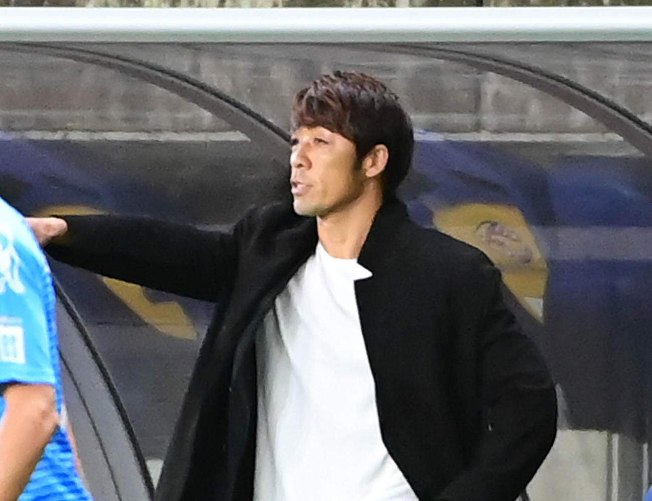 横浜FC下平隆宏監督（2020年10月14日撮影）