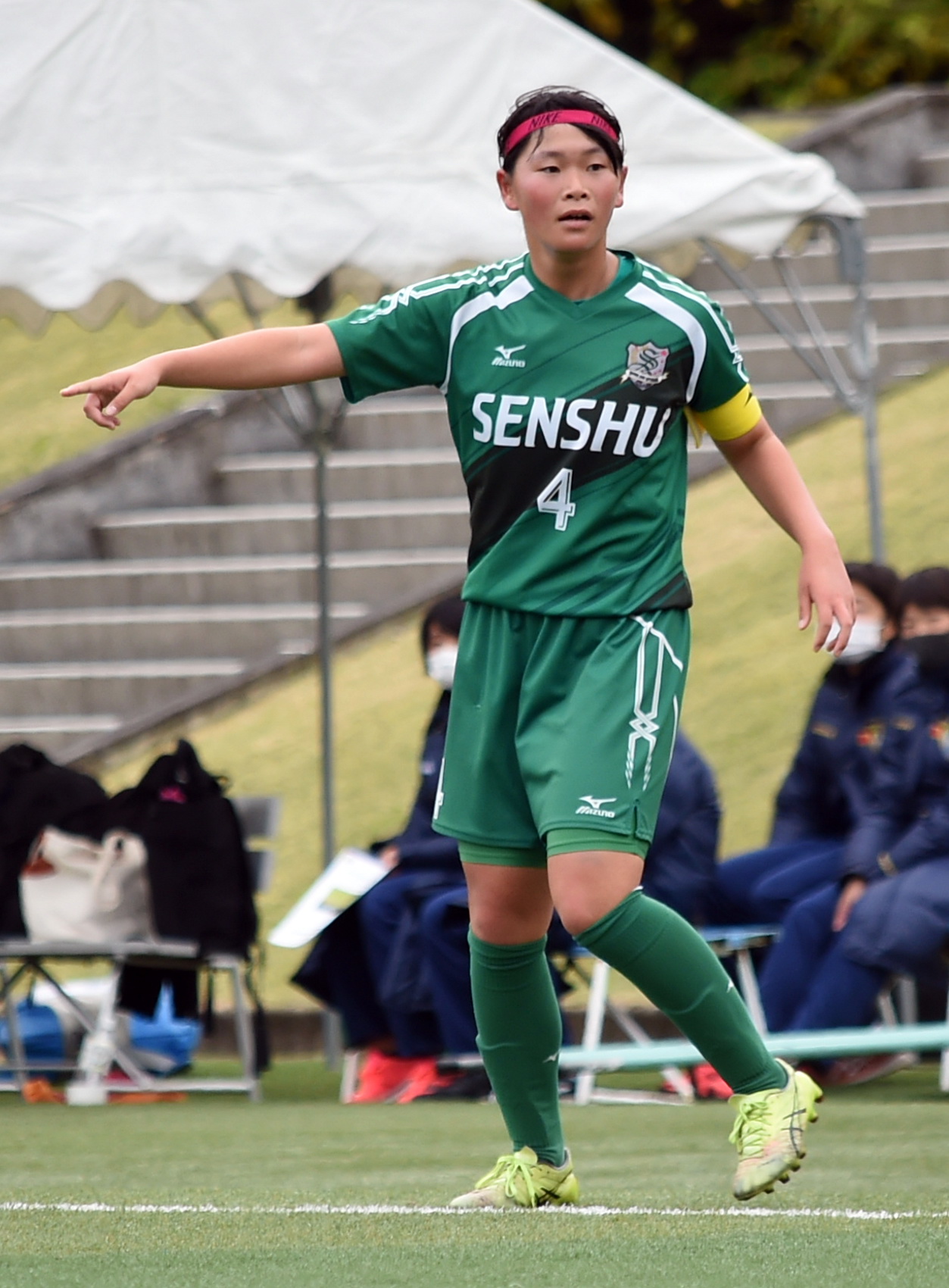 専大北上・泉穂奈美主将
