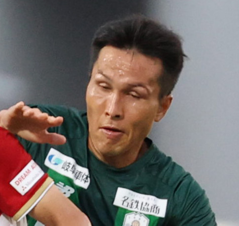 岐阜FW前田遼一（20年6月撮影）