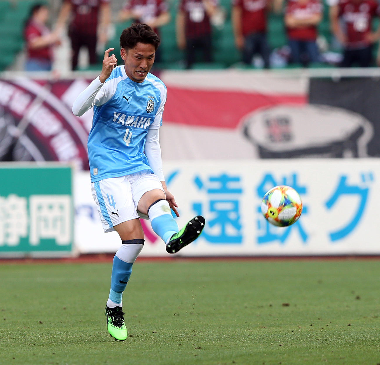 磐田DF新里（2019年6月1日撮影）