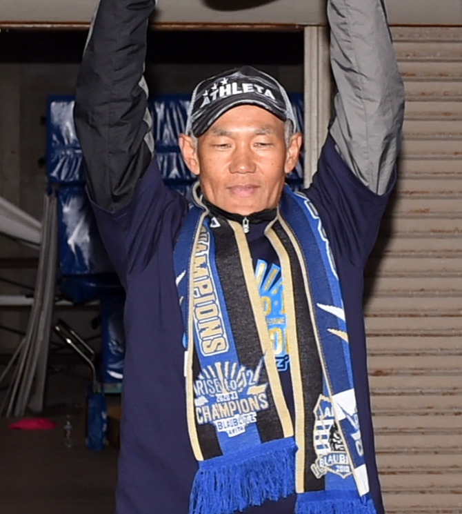秋田吉田監督（20年11月22日撮影）