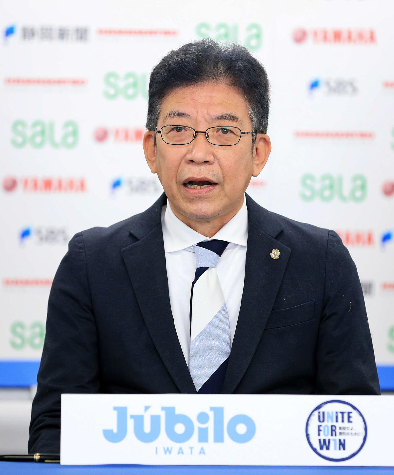 J2優勝でのJ1昇格を誓った磐田の小野社長（C）JUBILO　IWATA