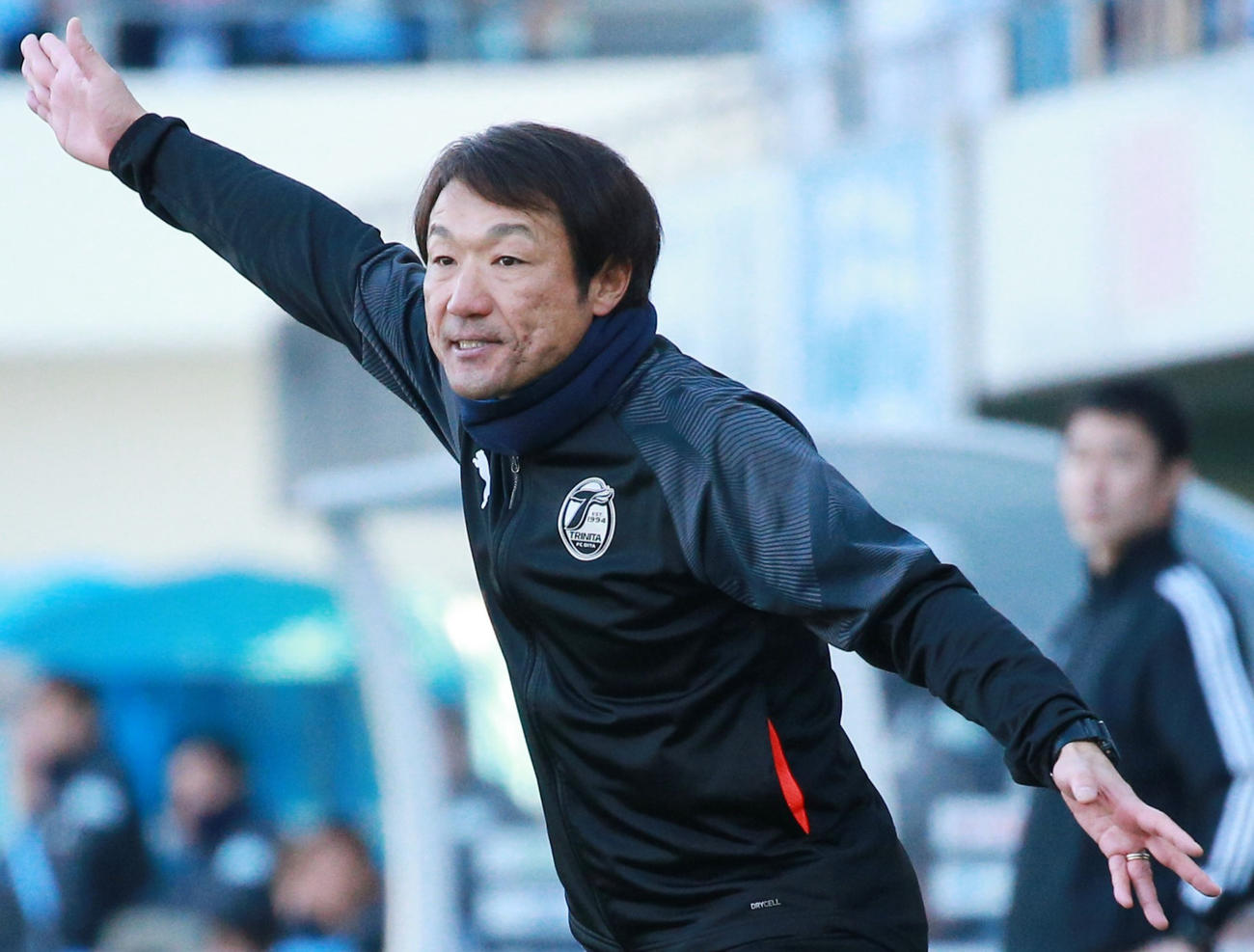 大分片野坂監督（19年3月撮影）