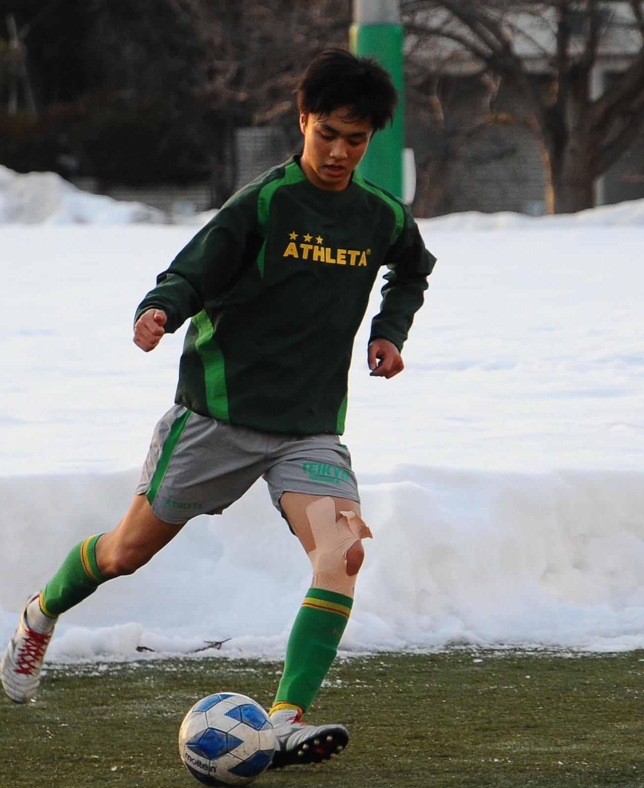 DFラインを統率し、日本一を目指す帝京長岡・松村