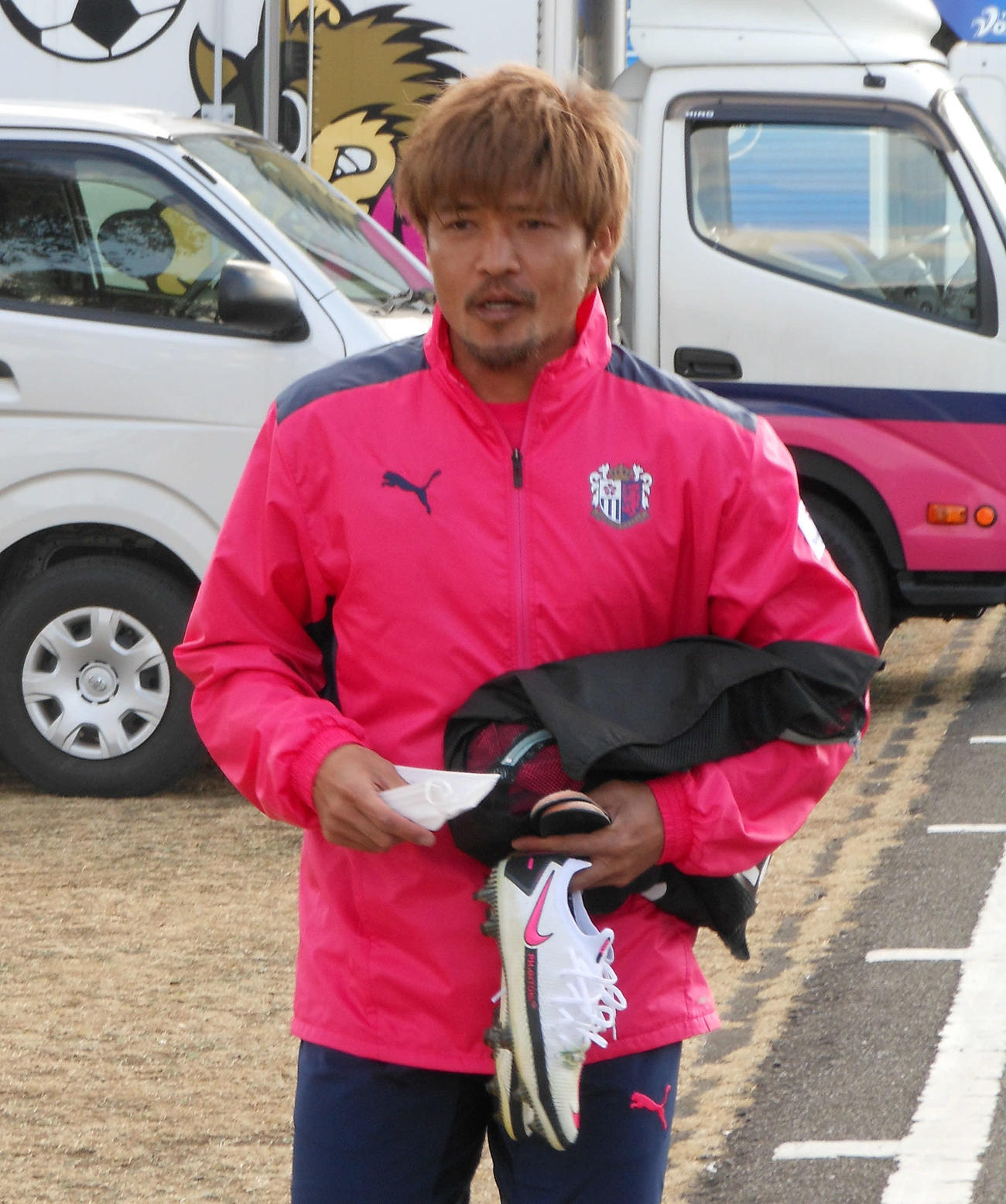 C大阪復帰後初実戦を終えたFW大久保
