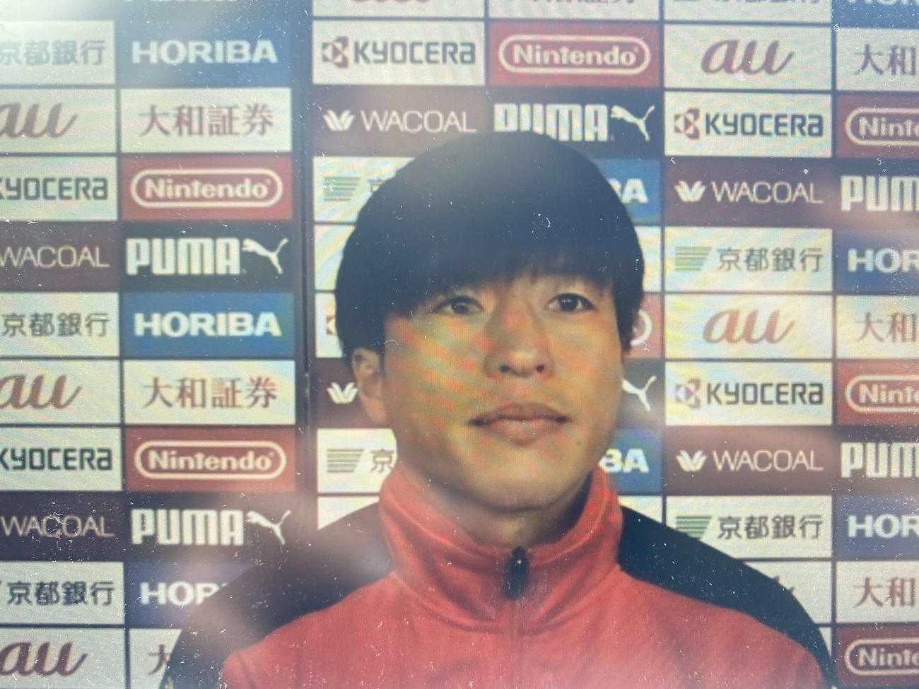 オンラインで取材に対応する松田天馬（撮影・佐藤あすみ）