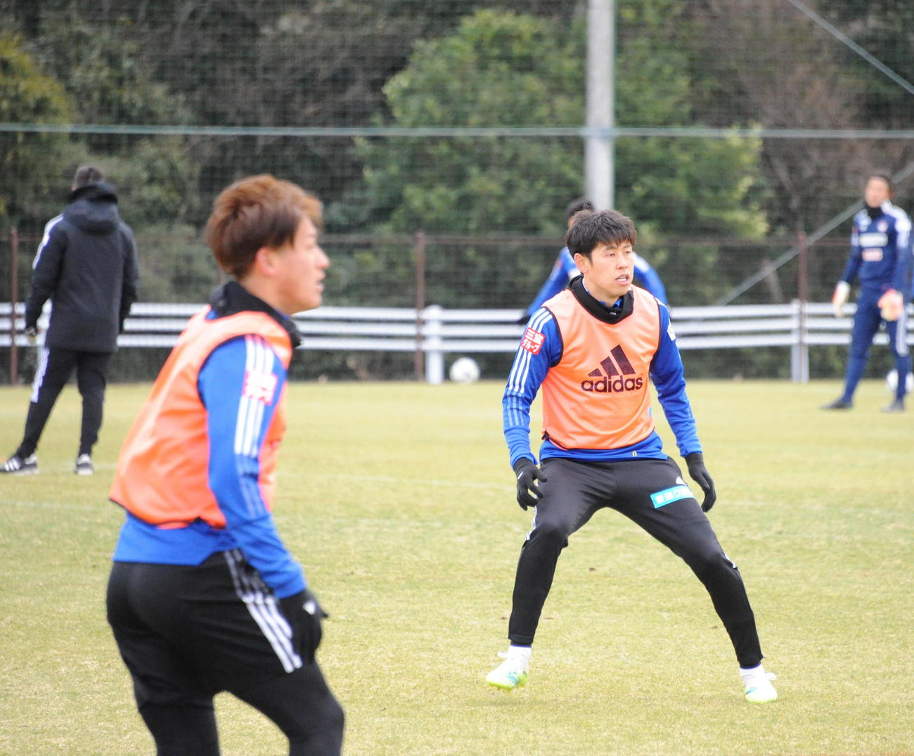 右太もも裏の負傷が癒え、全体練習に合流した谷口