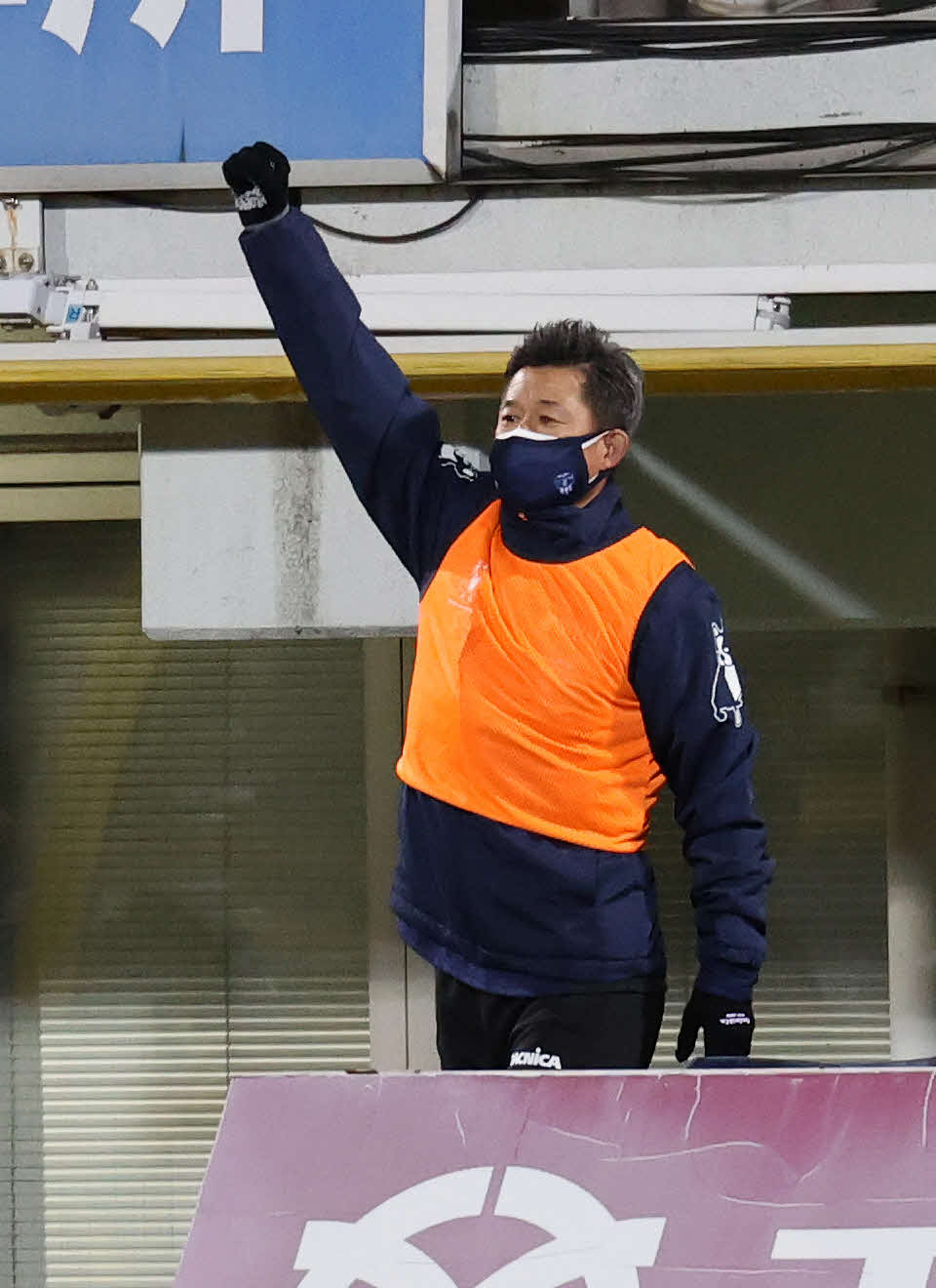横浜FC・FWカズ（2021年3月3日撮影）
