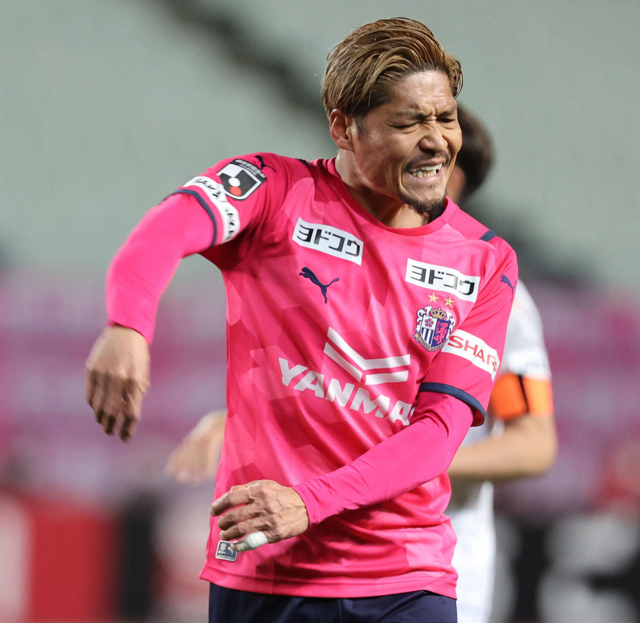 4試合連続ゴールならず悔しがるC大阪FW大久保嘉人（撮影・渦原淳）