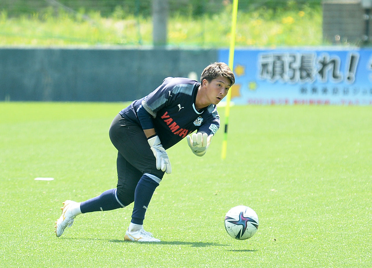 磐田GK三浦龍輝（2021年4月6日撮影）