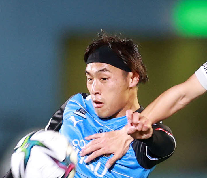 川崎F遠野大弥（2021年4月14日撮影）