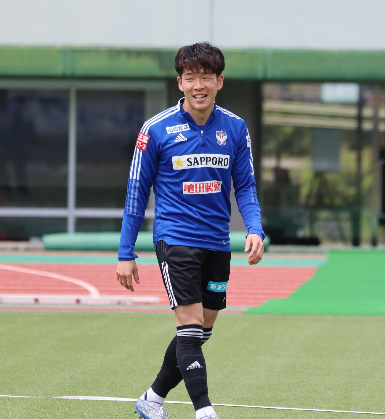 好調の矢村は3試合連続ゴールを狙う（アルビレックス新潟提供）