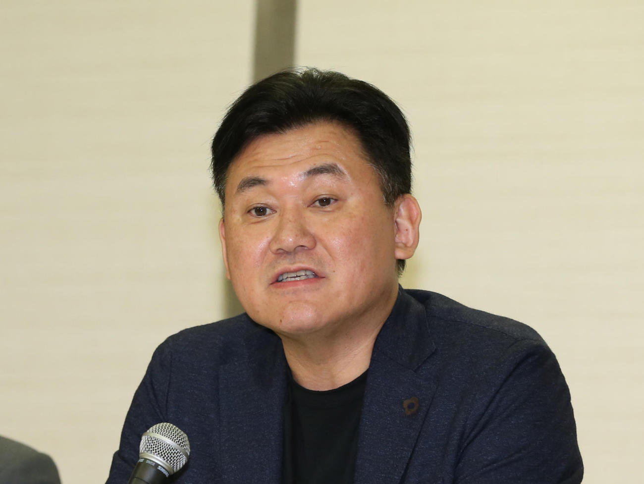 楽天三木谷浩史オーナー（2019年9月18日撮影）