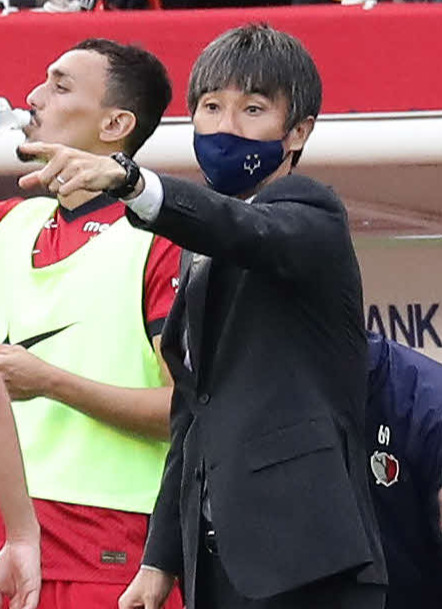 鹿島の相馬監督（2021年5月15日撮影）