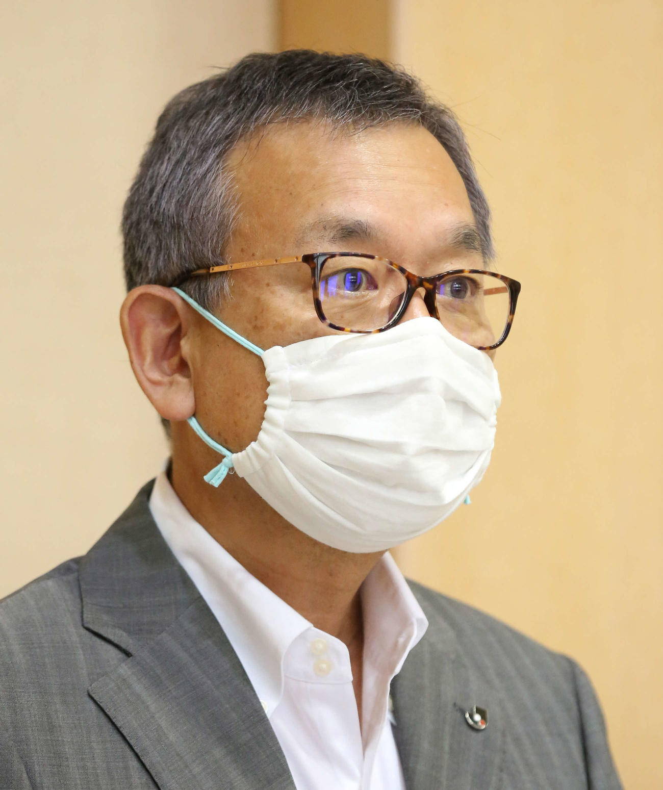 Jリーグの村井満チェアマン（2020年6月24日撮影）