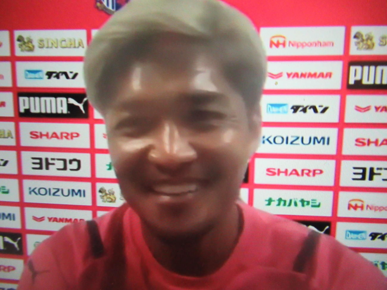オンライン会見に臨むC大阪FW大久保（C）CEREZO OSAKA