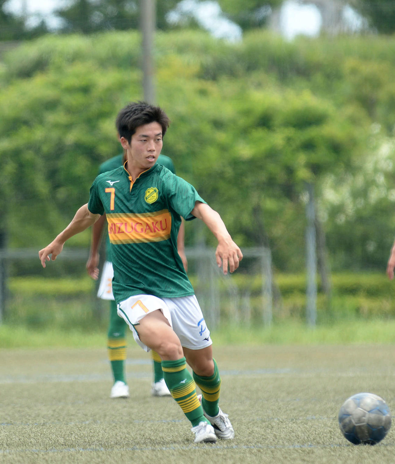 今季リーグ戦初先発を果たした静岡学園DF清水