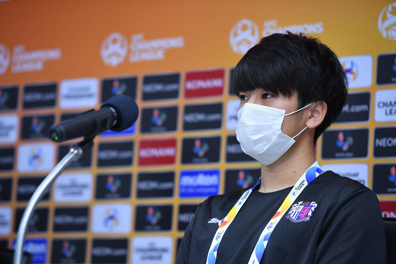 ACL公式会見に参加したC大阪坂元達裕（C）CEREZO OSAKA