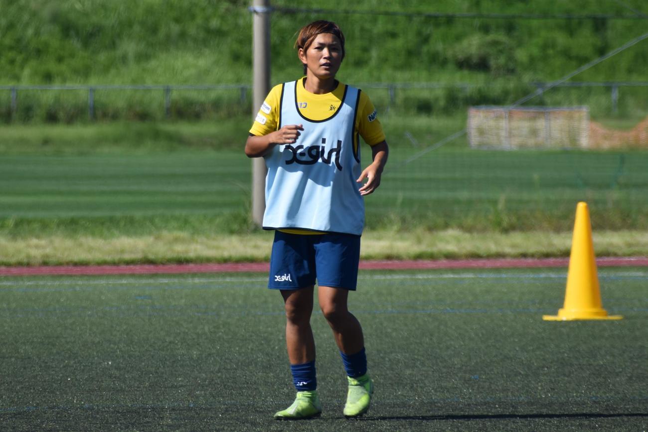 活動を再開した新潟のMF上尾野辺（提供＝新潟レディース）