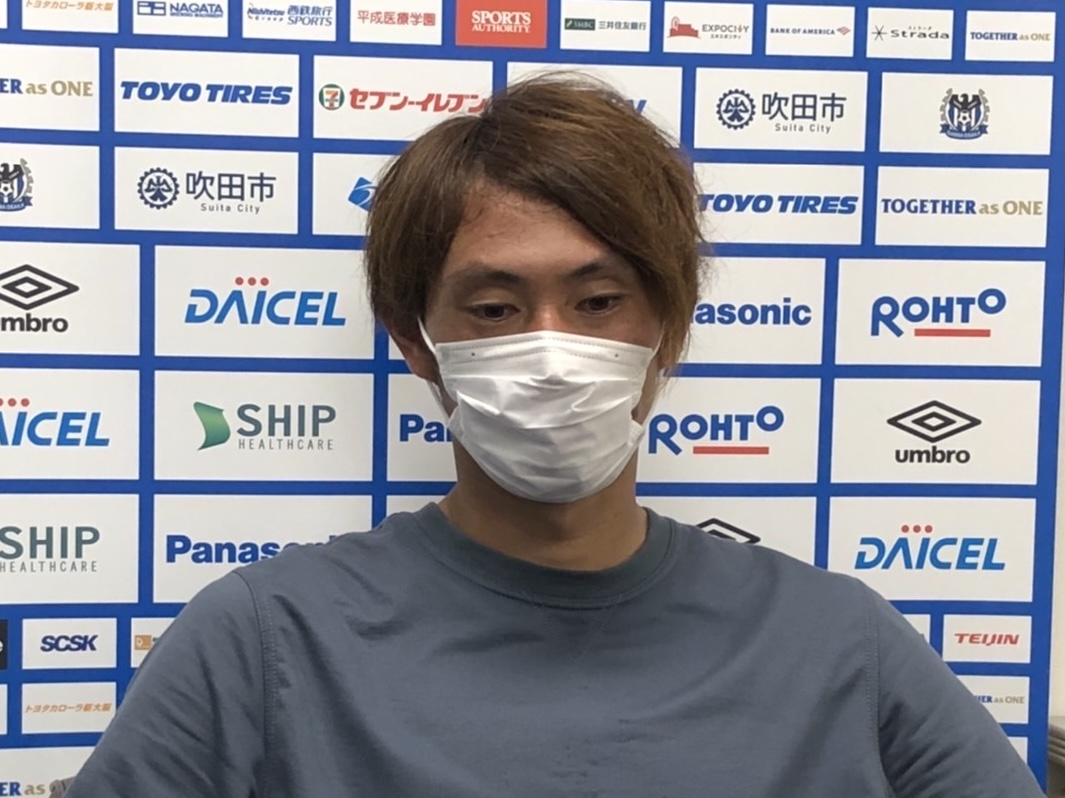 仙台戦に向けて取材に応じるG大阪東口（C）GAMBA OSAKA