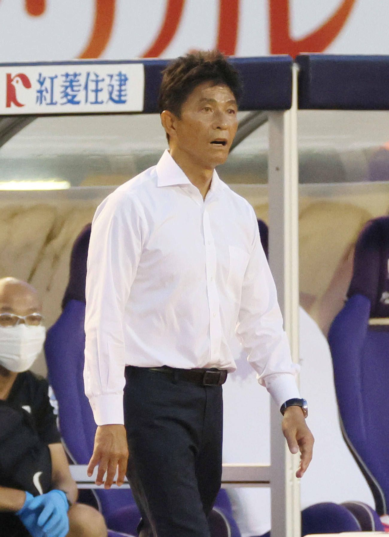 広島城福浩監督（2021年7月11日撮影）