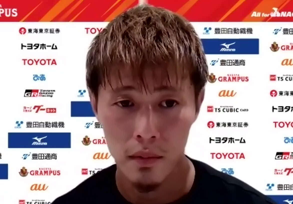 オンライン会見に対応した、FW柿谷曜一朗