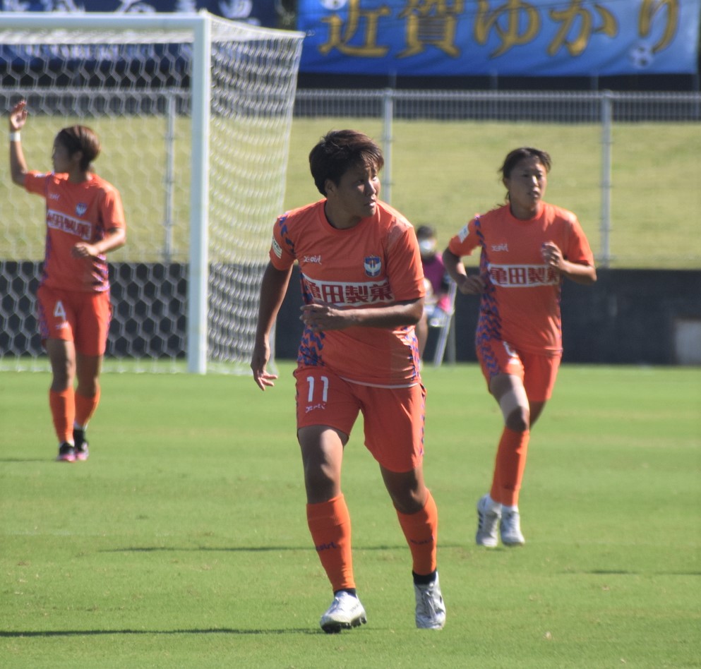 3戦連発ゴールを決めた新潟の道上（提供＝アルビレックス新潟レディース）