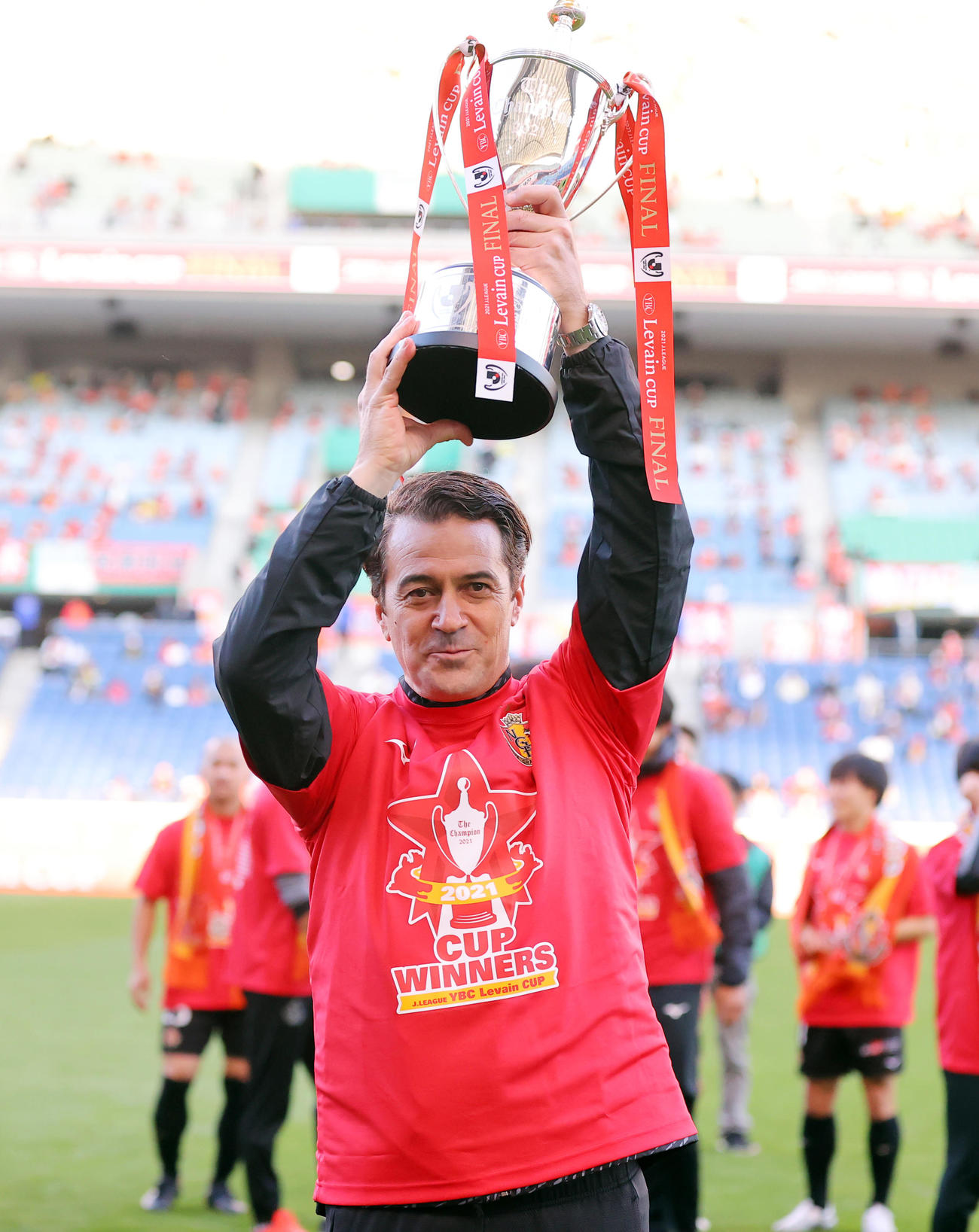 ルヴァン杯初制覇の名古屋フィッカデンティ監督（2021年10月30日撮影）