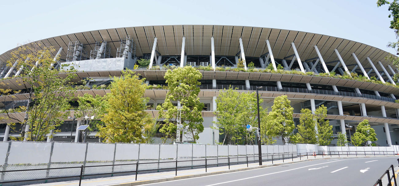 国立競技場（2021年5月9日撮影）