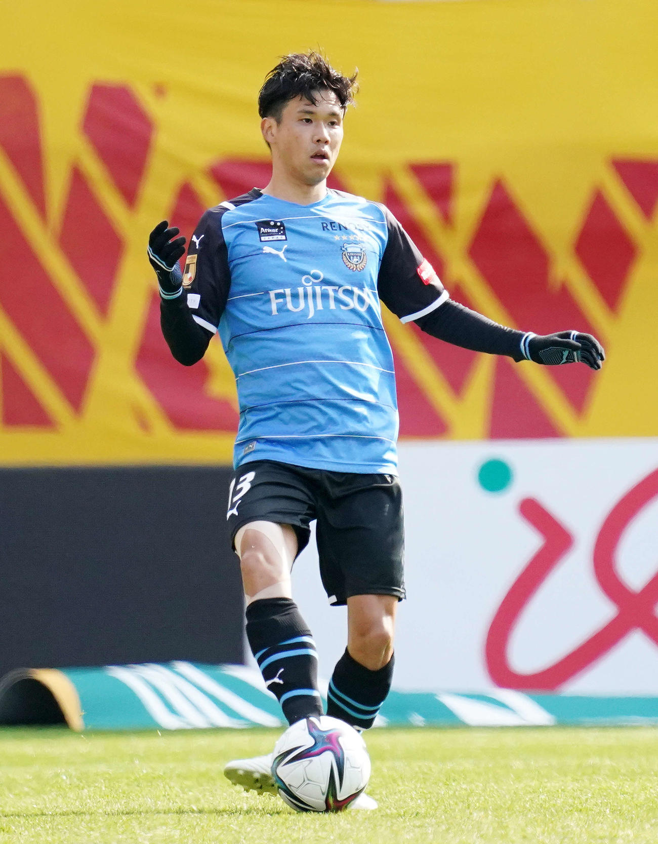 川崎F山根視来（2021年3月6日撮影）