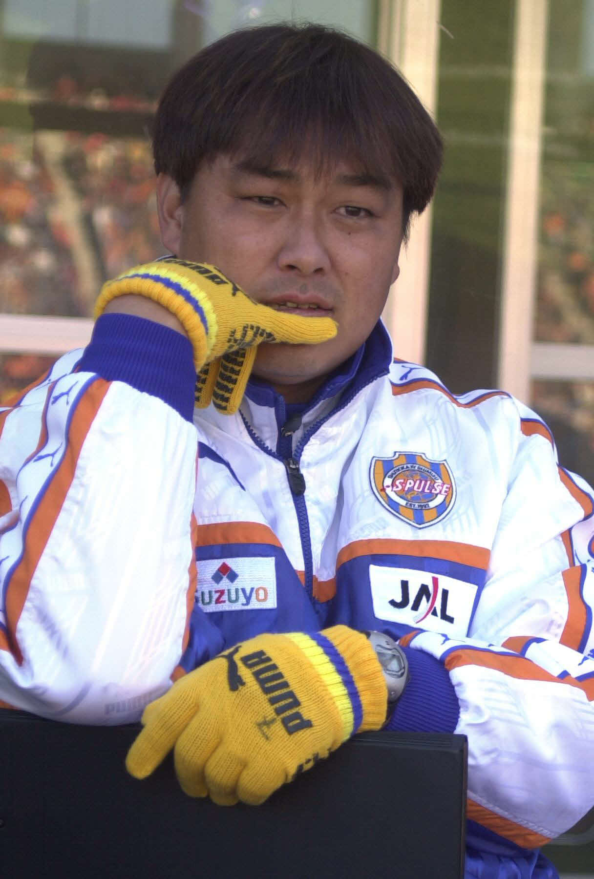 清水監督時代の行徳浩二氏（2003年12月撮影）