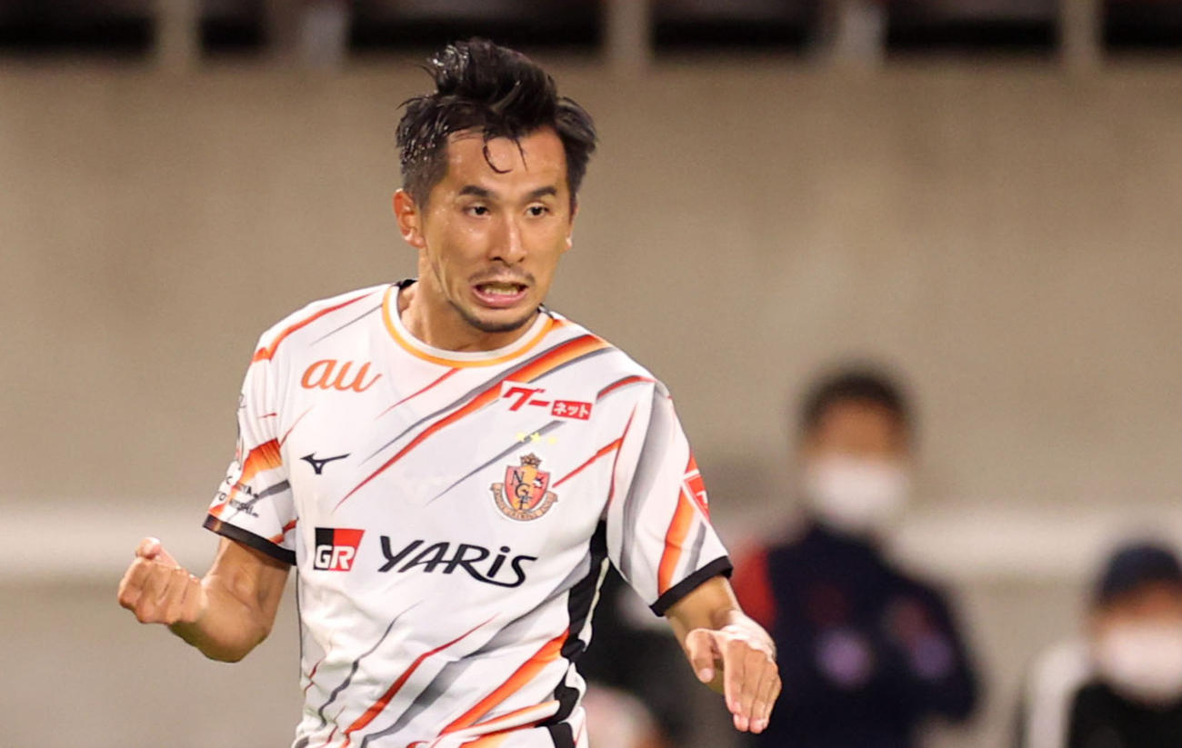 名古屋FW前田直輝（2021年9月5日撮影）