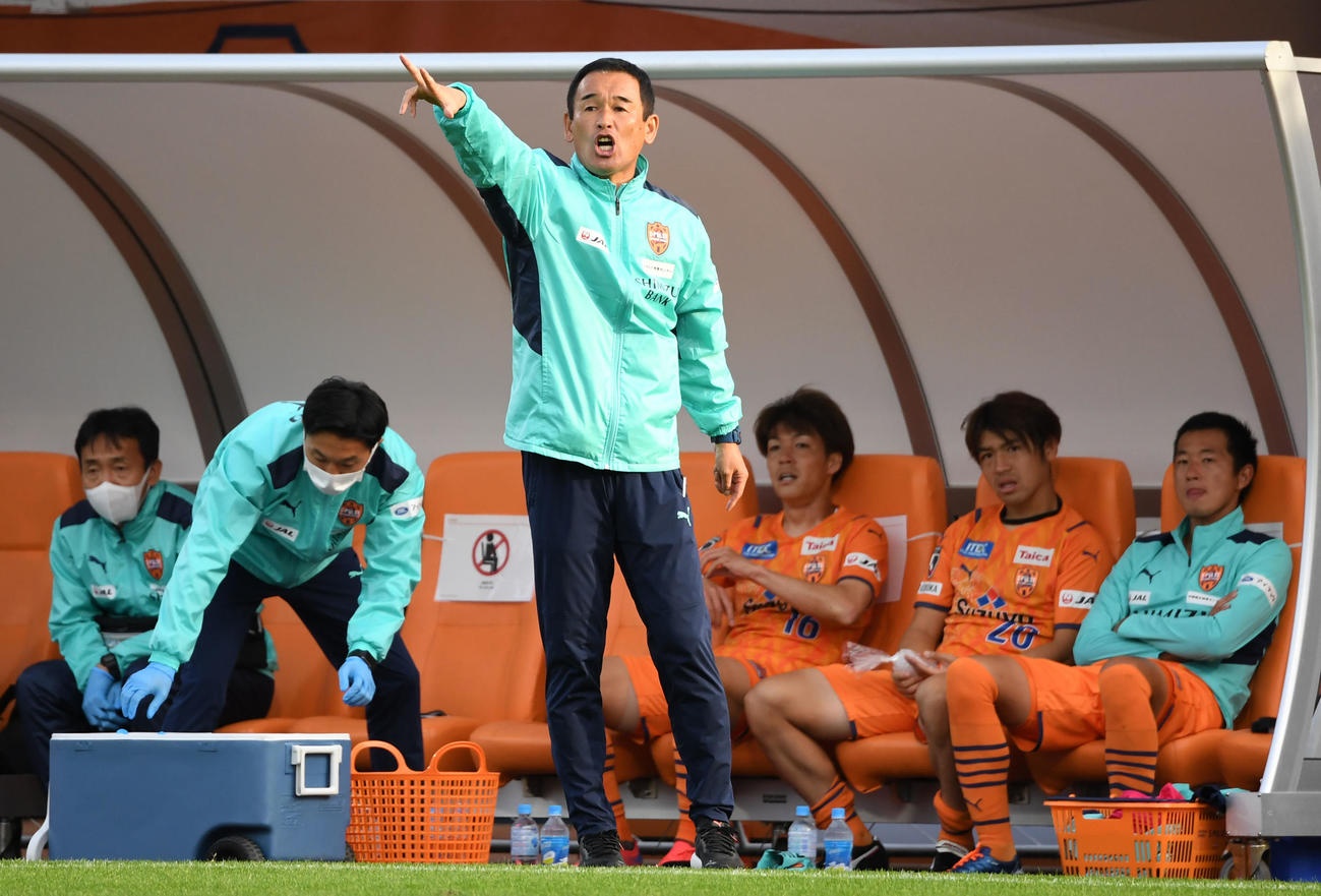 清水平岡宏章監督（2021年11月6日撮影）