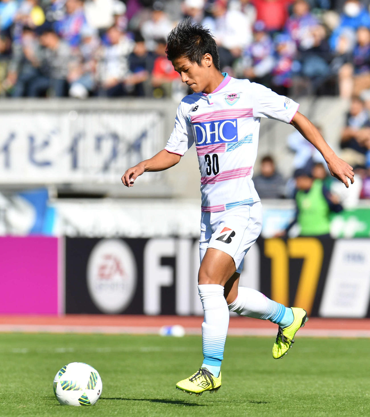 鳥栖時代のMF福田晃斗（2016年11月3日撮影）