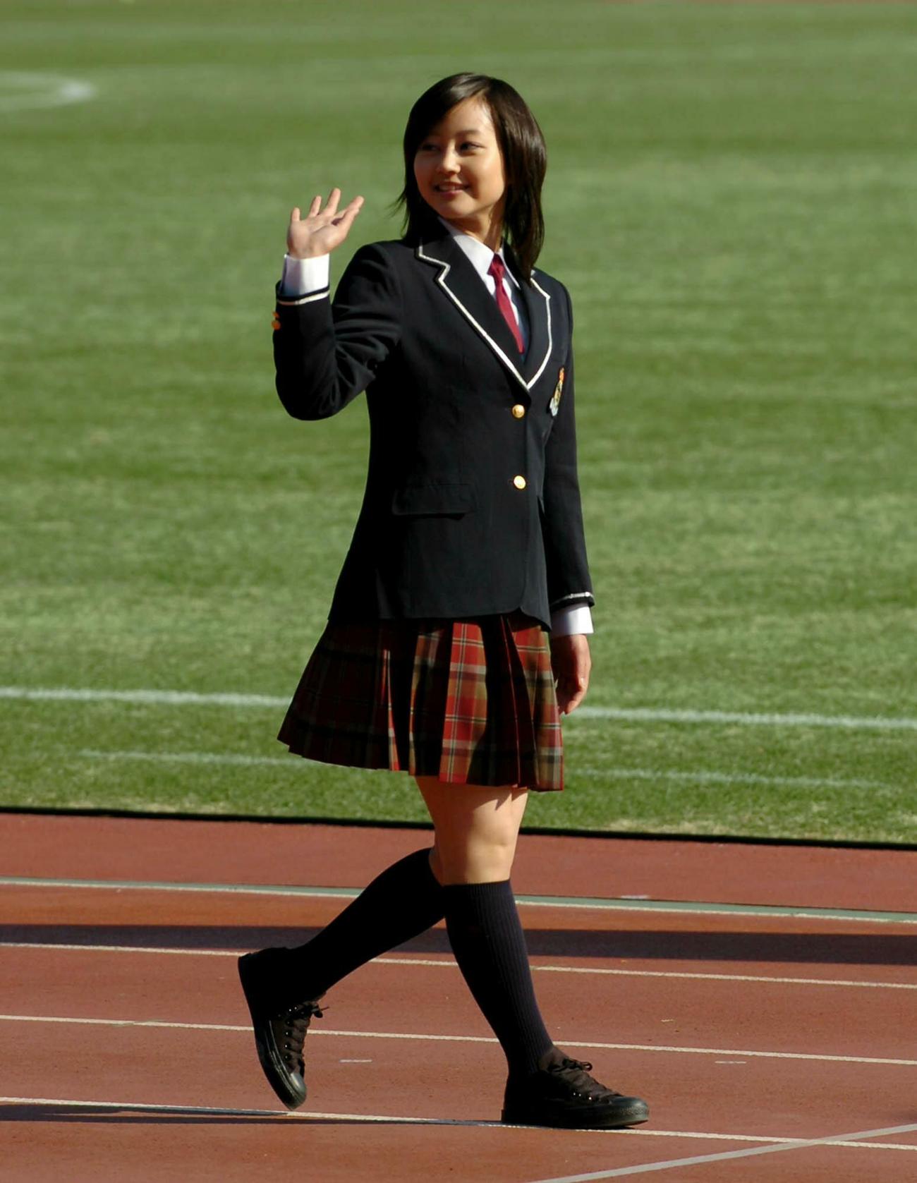 05年度初代応援マネジャーの堀北真希さん