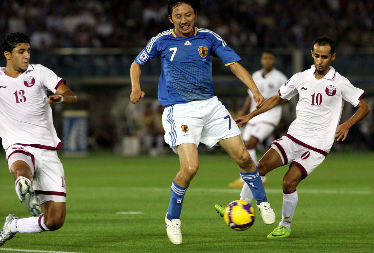 09年6月10日、W杯アジア最終予選のカタール戦に出場した橋本英郎