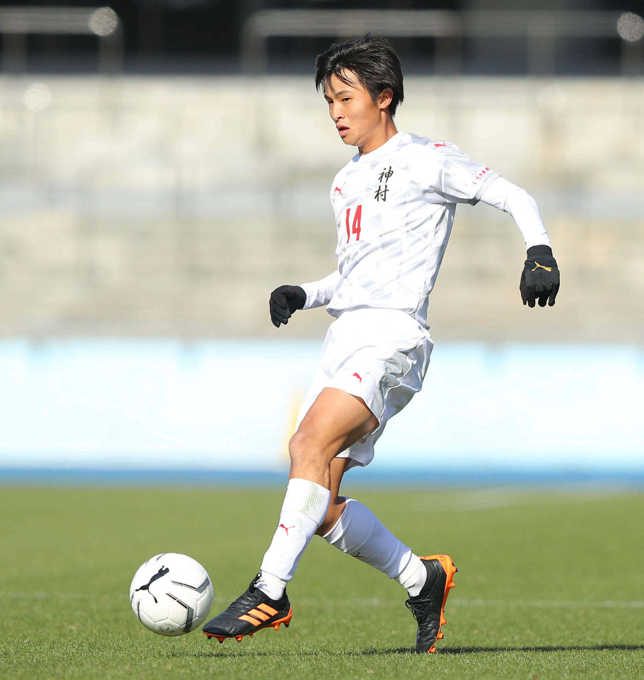 神村学園MF大迫塁（2021年1月3日撮影）　　