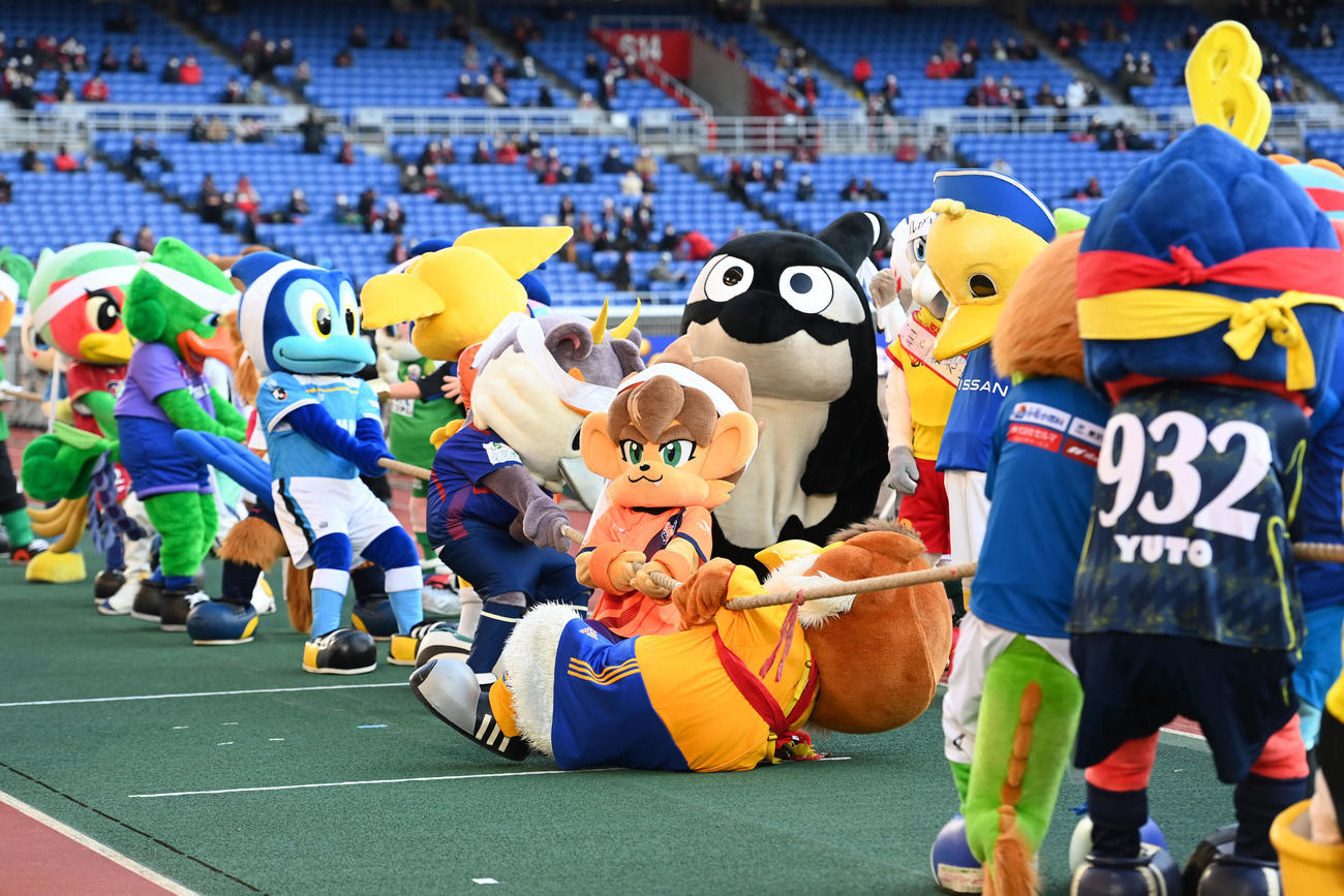 ｊマスコット総選挙１位はマリノスくん ２位はヴィヴィくん ３位はグランパスくん サッカー 日刊スポーツ