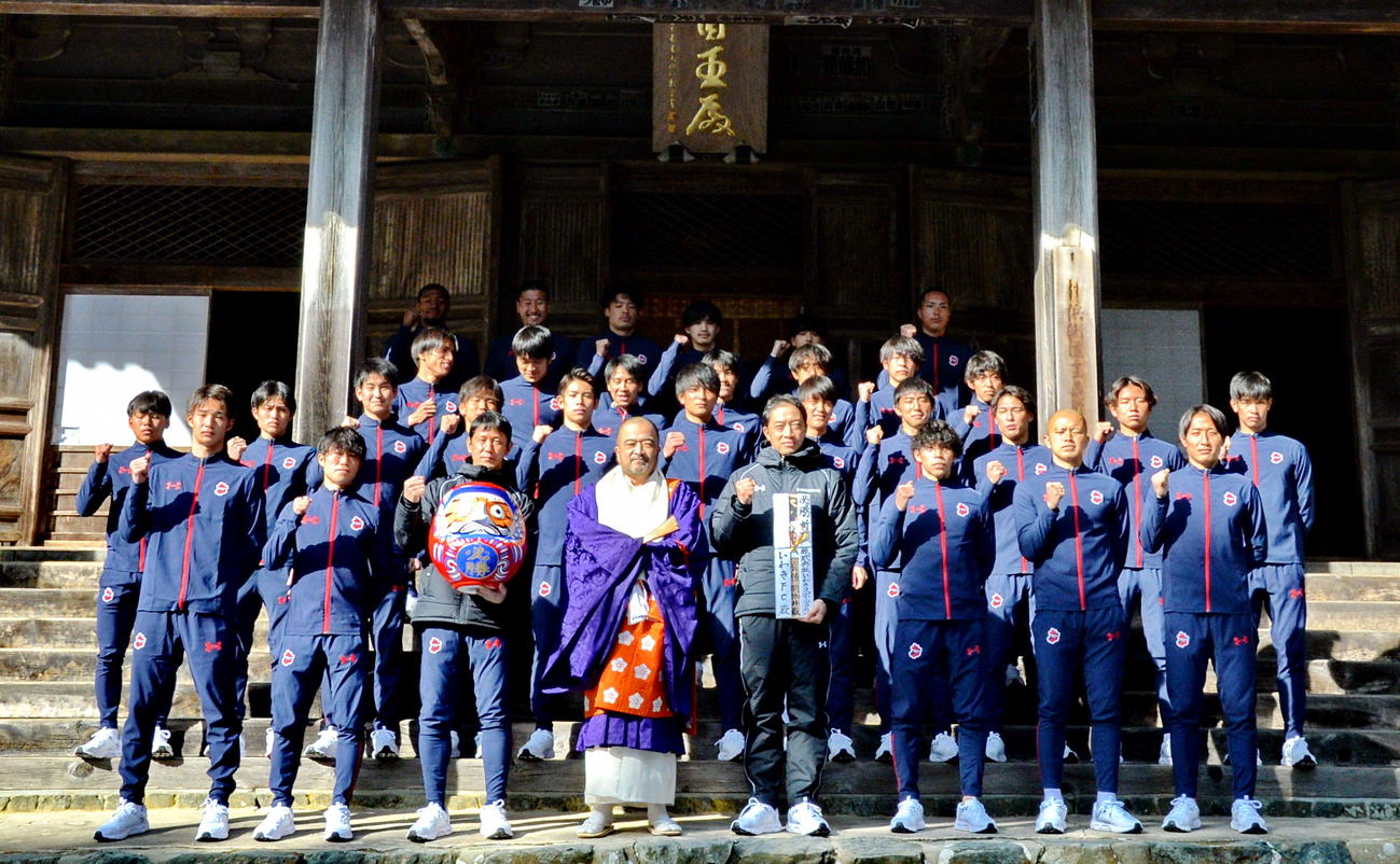 必勝祈願を行ったいわきFC