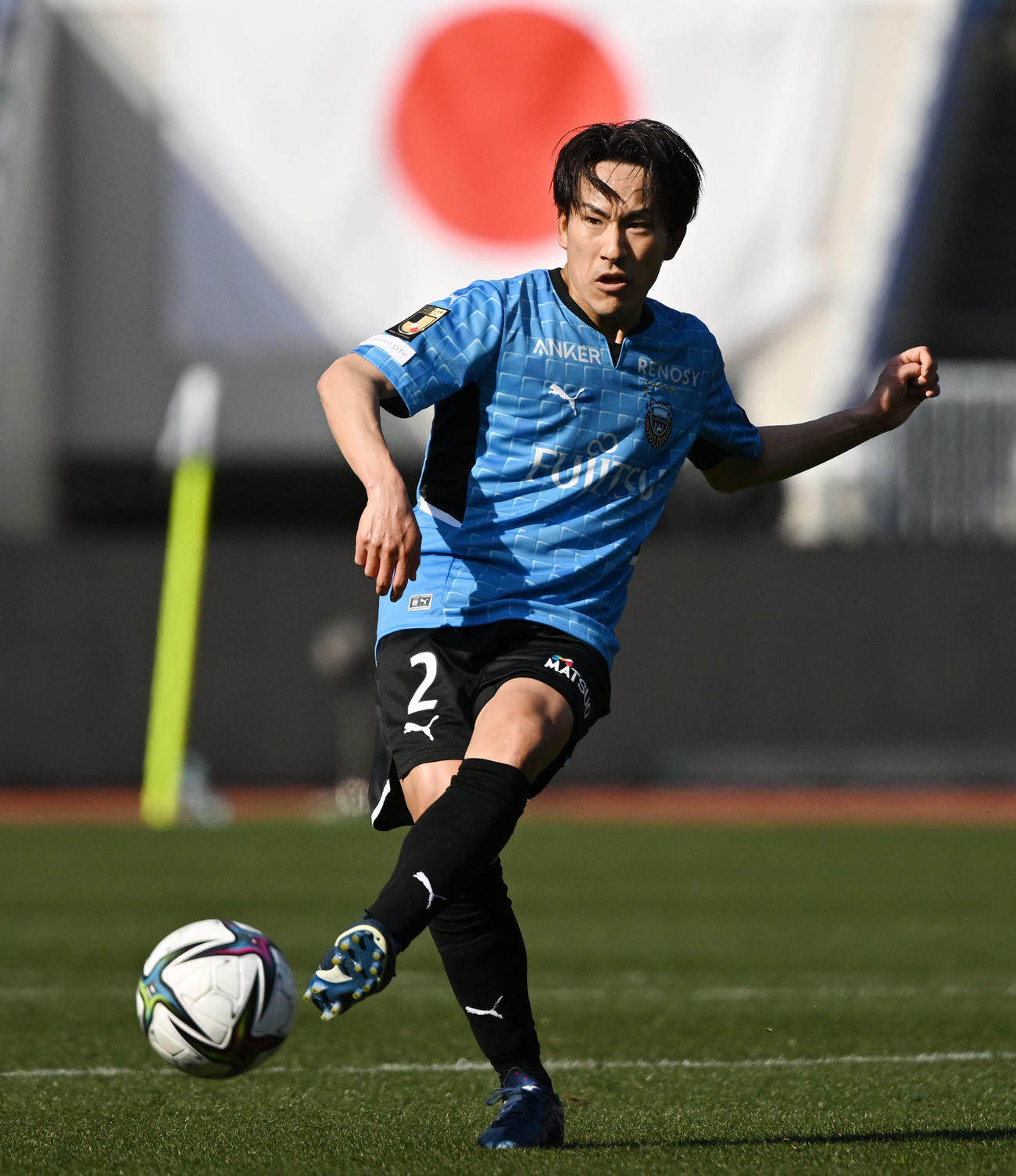 川崎F登里享平（2022年2月12日撮影）