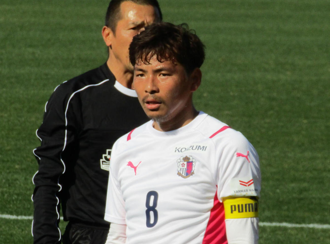 1月26日、J3宮崎との練習試合で初めて背番号8を披露したC大阪乾貴士