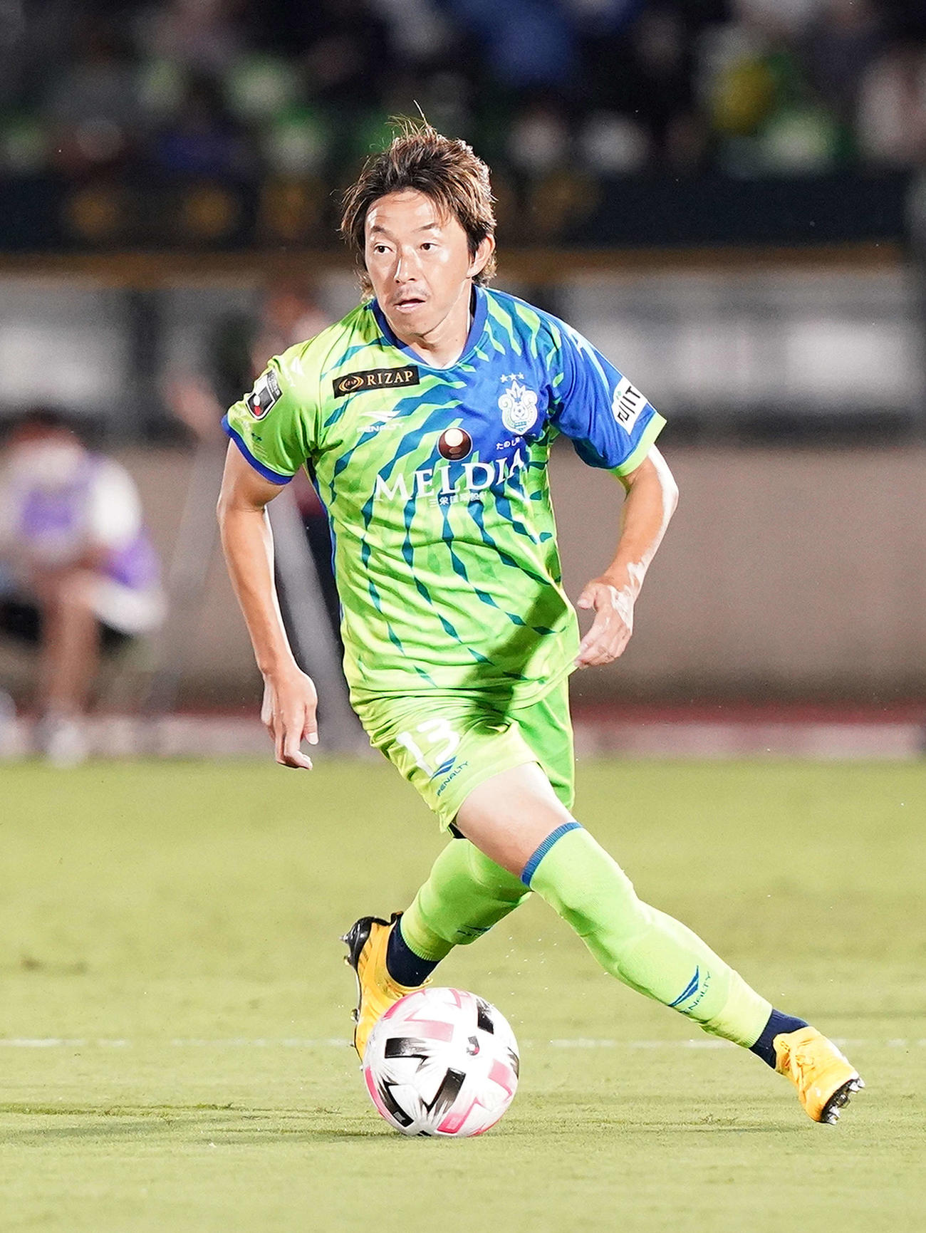 湘南時代のFW石原直樹（20年8月1日撮影）